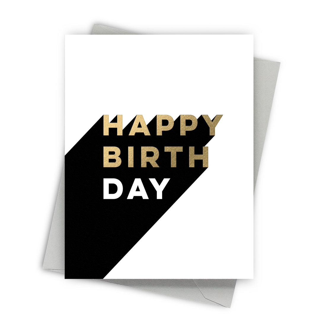 3D Gold Foil Birthday Card