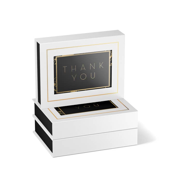 Rich Swirl Thank You Boxed Cards