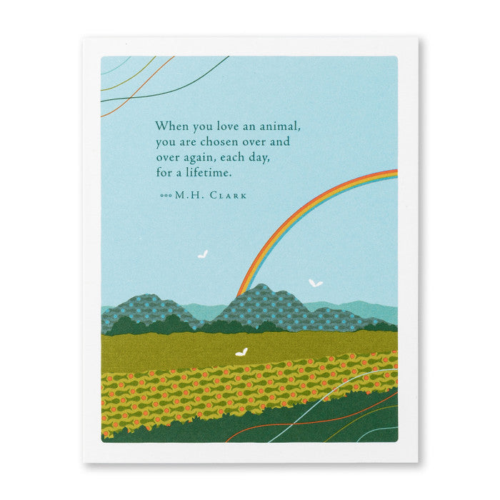 When You Love An Animal Greeting Card