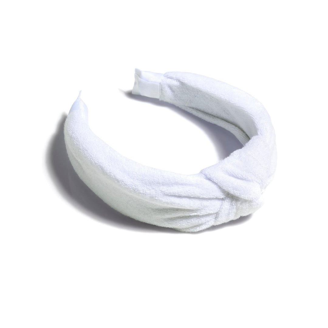 Terry Knotted Headband - White