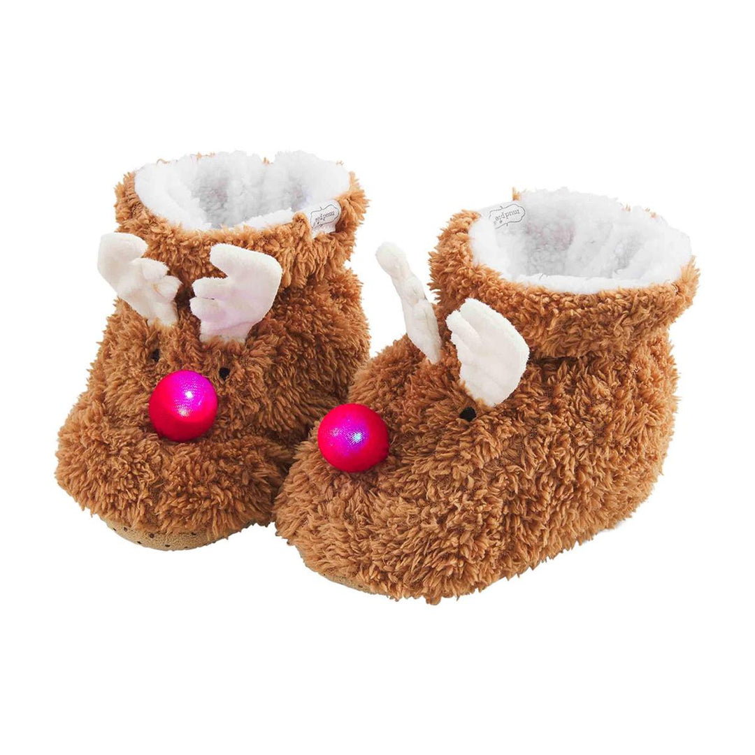 Christmas Light-Up Slippers - Reindeer - 4T/5T