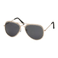 Jade Collection - Rhinestone Aviator Sunglasses