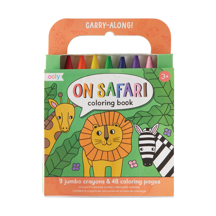 Carry Along Coloring Book Set - On Safari