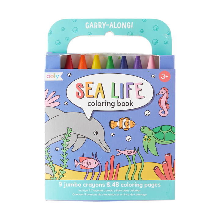 Carry Along Coloring Book Set - Sea Life
