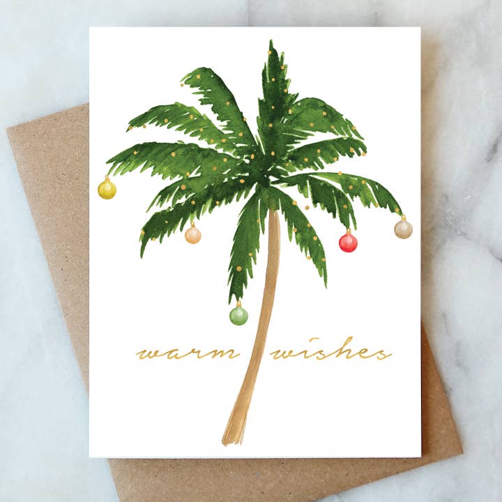 Christmas Palm Tree Holiday Card
