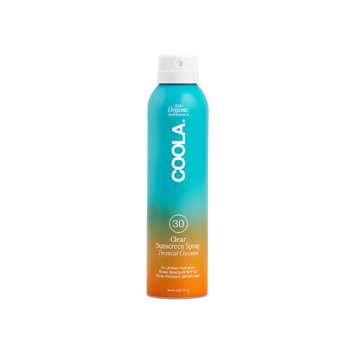 SPF 30 Coola Clear Sunscreen Spray - Tropical Coconut