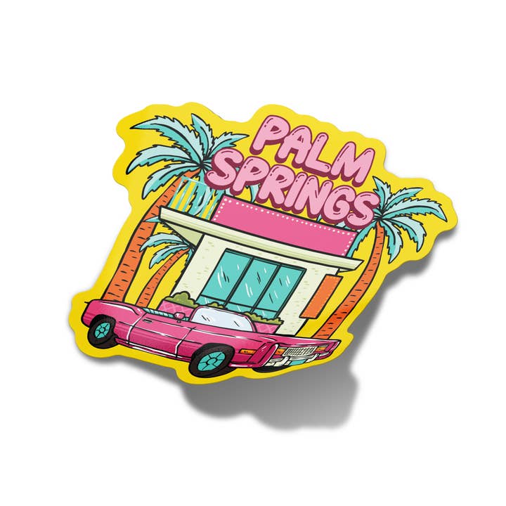 Sticker: Palm Springs Yellow