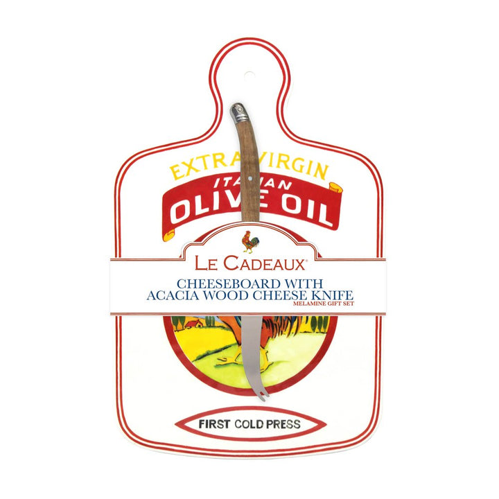 Vintage Olive Italy Cheeseboard Gift Set