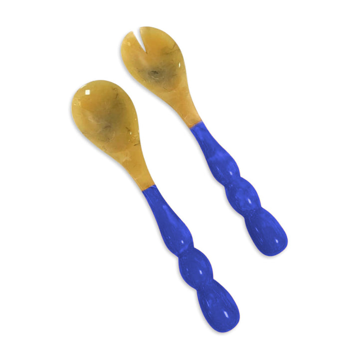 Rio Resin Salad Servers - Blue