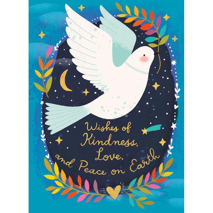 Colorful Dove Holiday Card