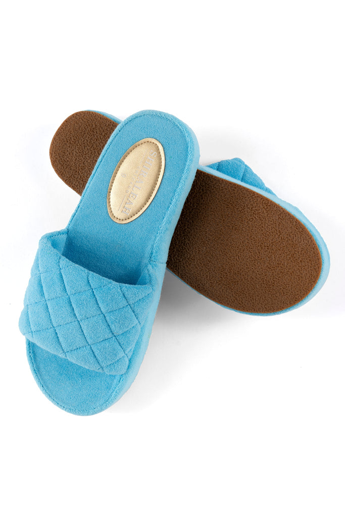 Sol Terry Pool Slides - Turquoise