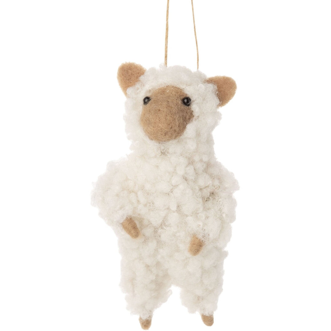 Wooly Standing Sheep Ornament