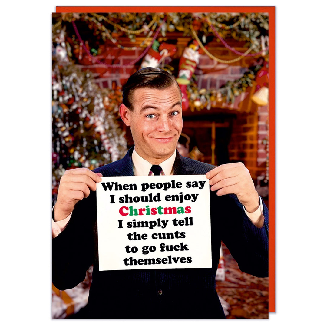 I Should Enjoy Christmas Holiday Card