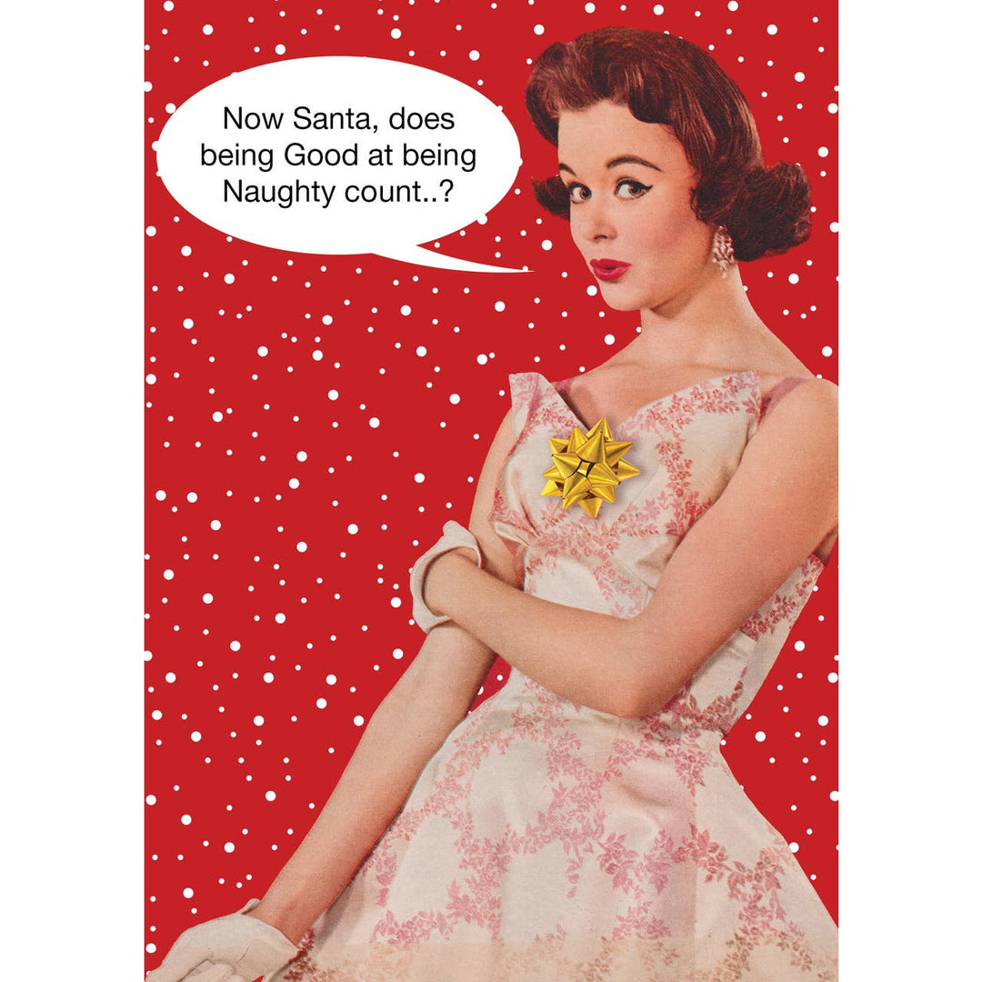 Being Good Christmas Holiday Card