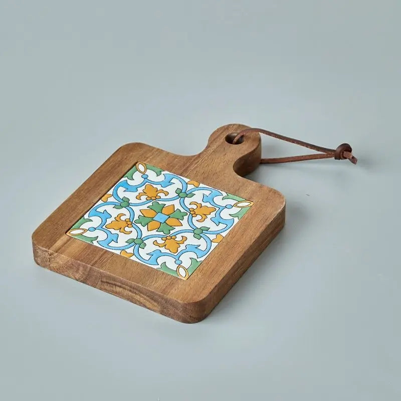 Sicily Inspired Wood Pot Tiles-Riviera
