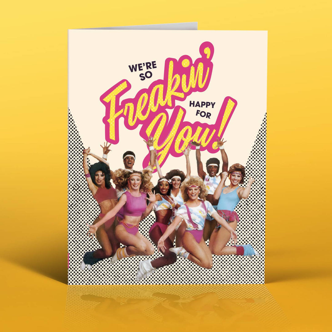 So Happy Jump Congratulations Greeting Card