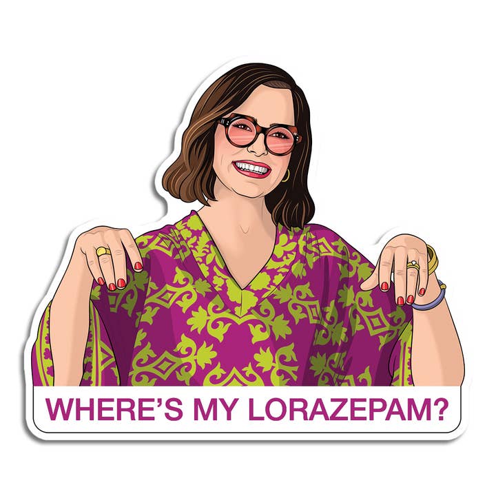 Die Cut Sticker: Where's My Lorazepam? Victoria White Lotus