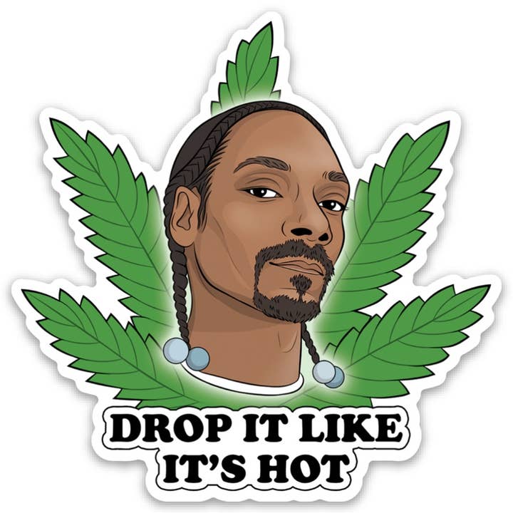 Die Cut Sticker: Snoop Pot Leaf
