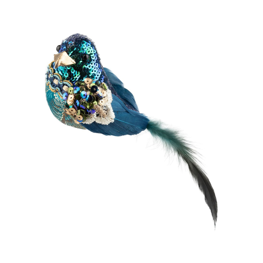 Iridescent Peacock Ornament