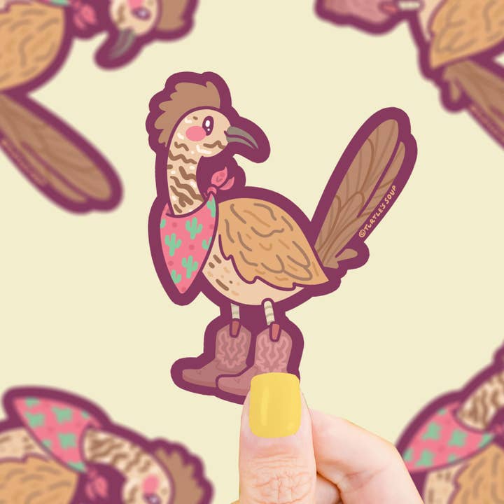 Wild West Roadrunner Sticker