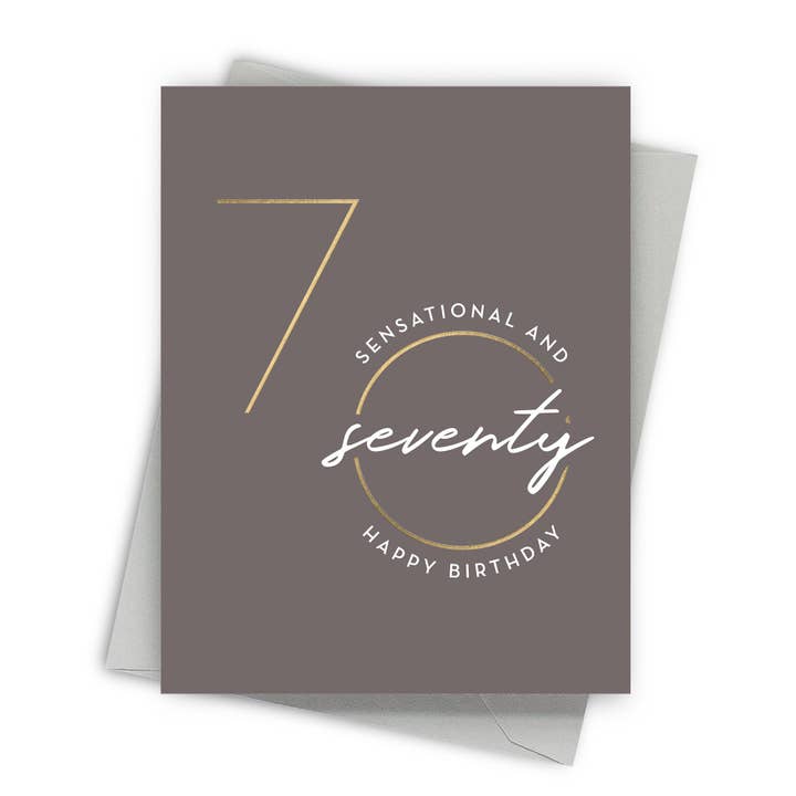 Sensational & 70 Birthday Card