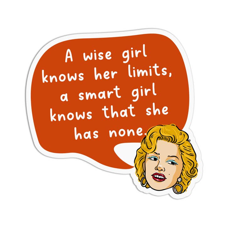 Sticker: Marilyn Monroe A Wise Girl