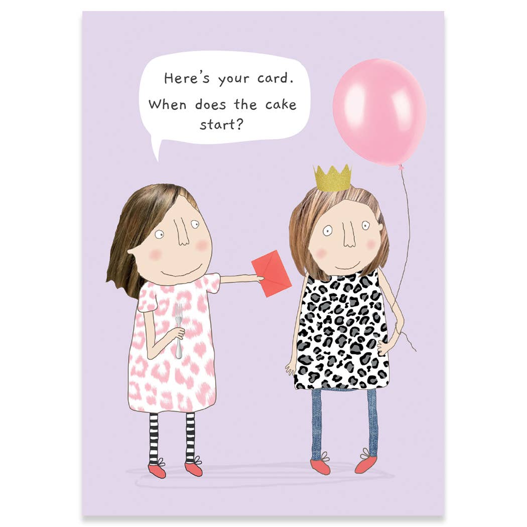 Cake Start Birthday Card