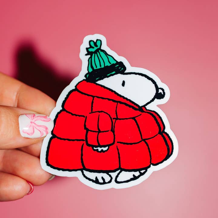Snoopy Puffer Jacket Sticker