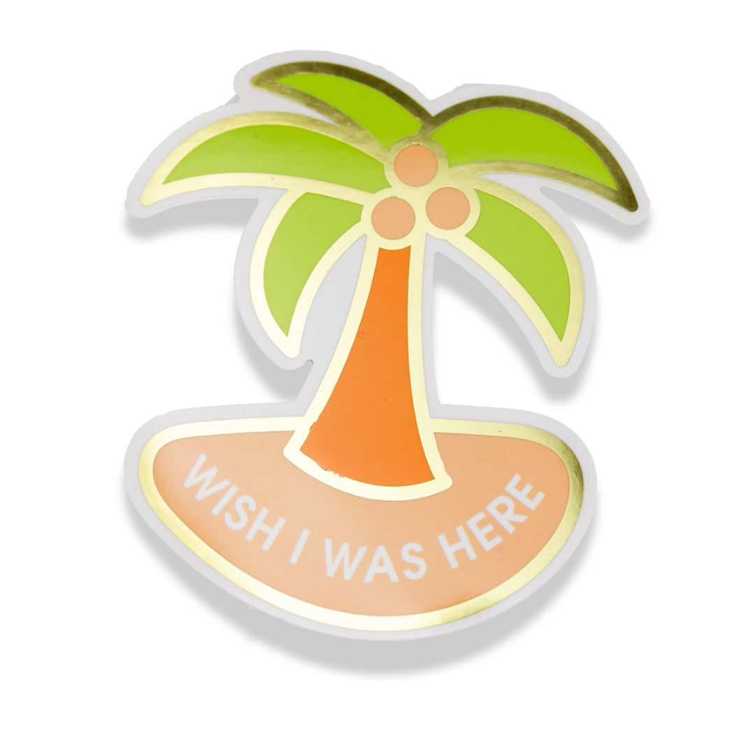 Wish I Was Here Vinyl Sticker