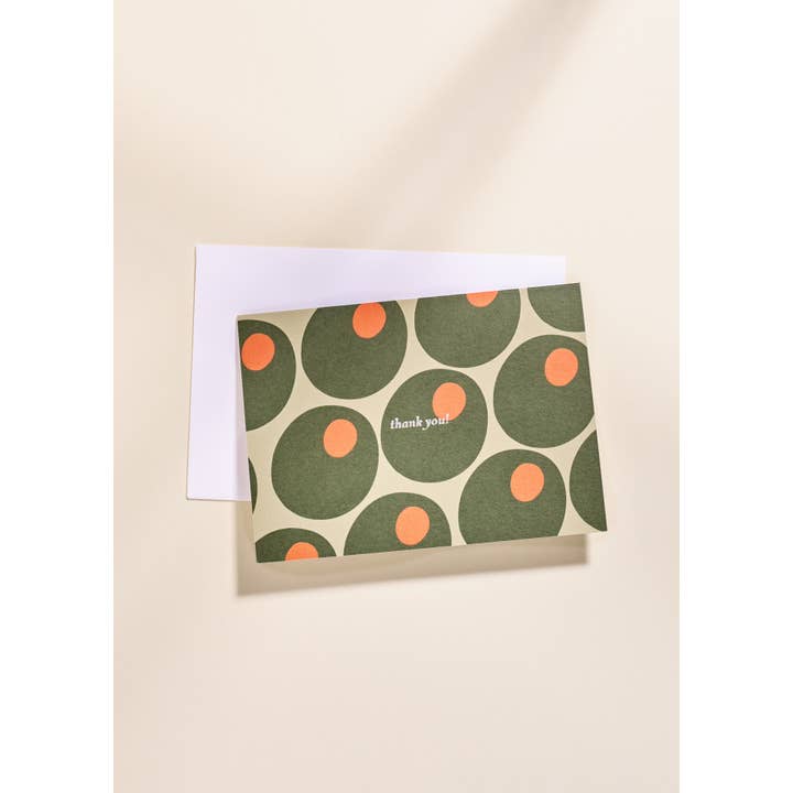 Martini Hour Foil Pressed Thank You Note Set - Set Of 10