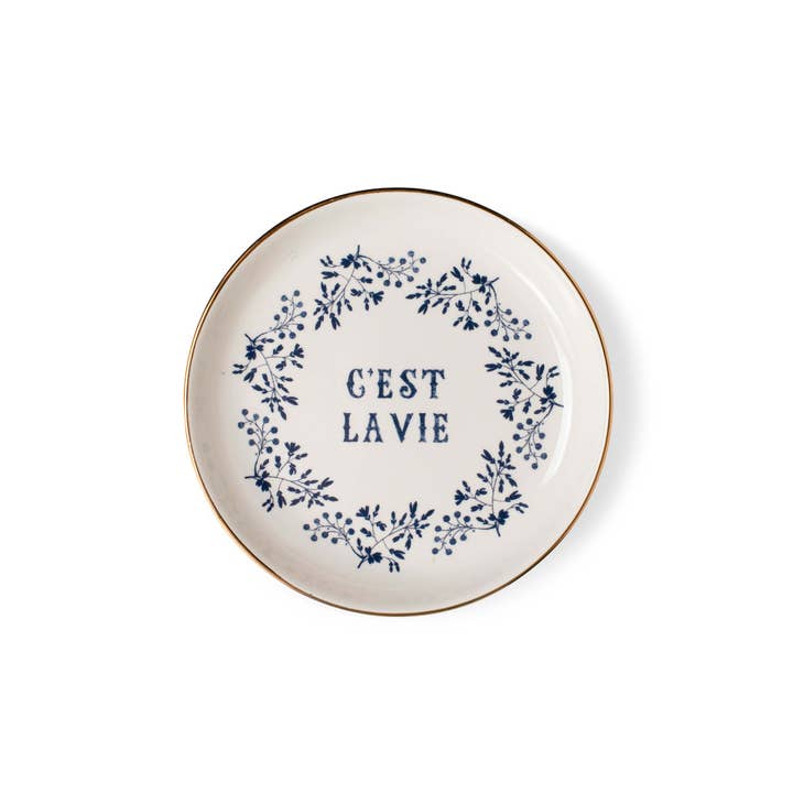Mem Cest La Vie Memento Small Round Tray