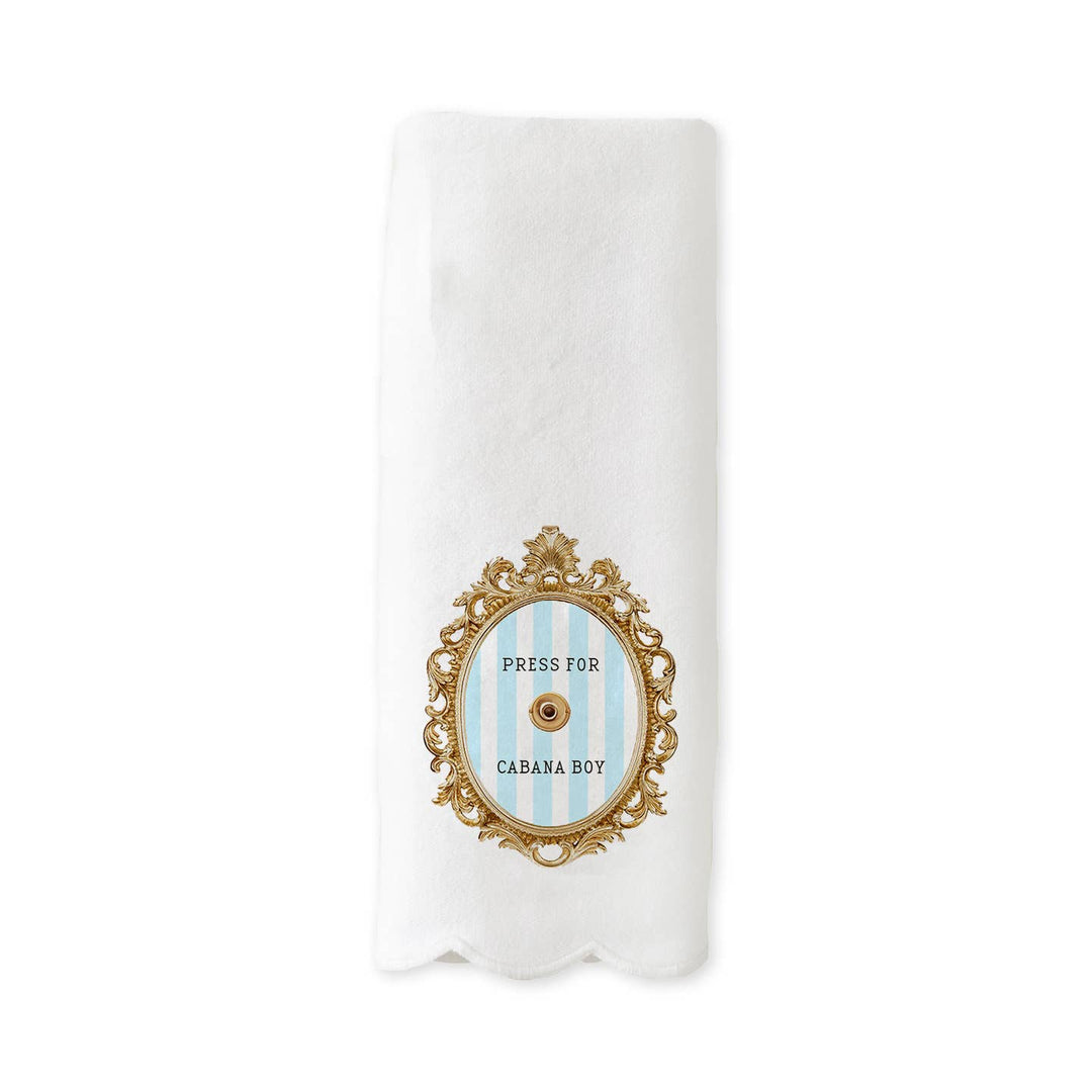 Press For Cabana Boy Scallop Kitchen Towel