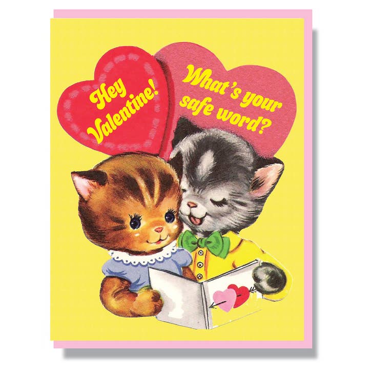 What's Your Safe Word Valentine's Day Greeting Card