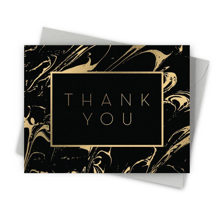 Rich Swirl Thank You Boxed Cards