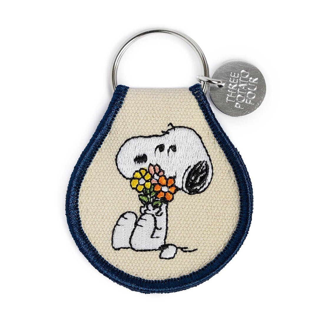 Peanuts®- Snoopy Flower Bouquet Patch Keychain