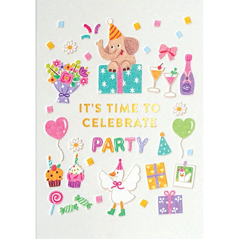 Party Time Birthday Card