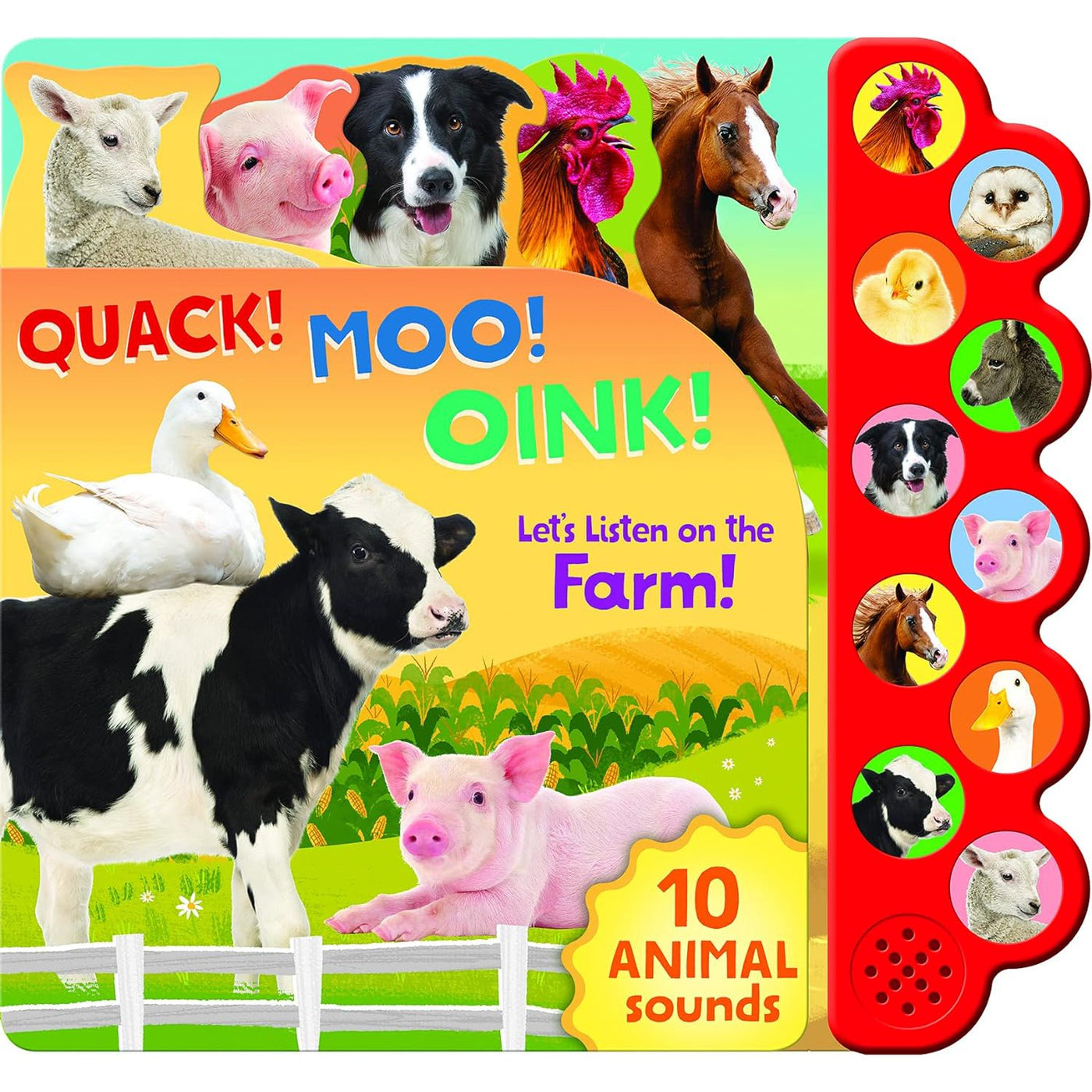Quack! Moo! Oink! Listen To Animals Around The Farm Button Book
