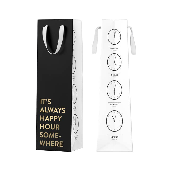 Always Happy Hour Wine Bottle Bag