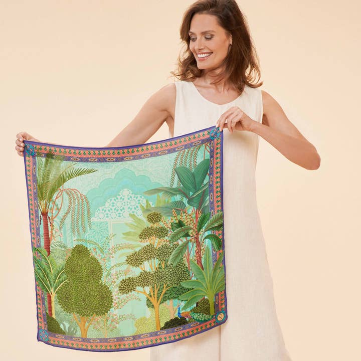 Secret Paradise Silk Scarf