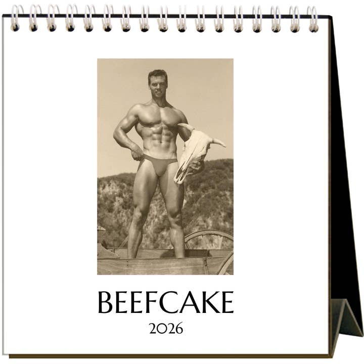 2026 Beefcake Easel Desk Calendar
