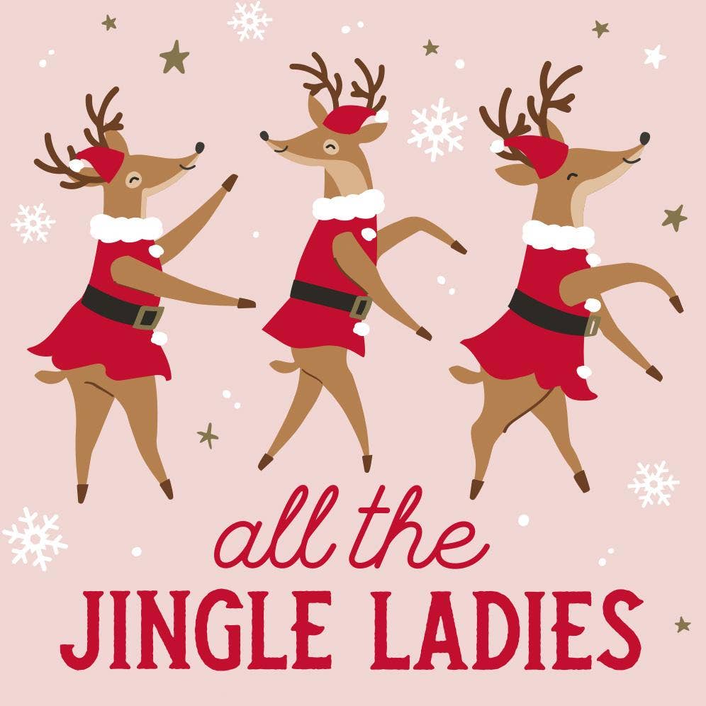 Jingle Ladies Christmas Cocktail Napkins