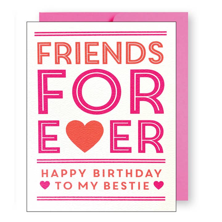 Bestie Birthday Card