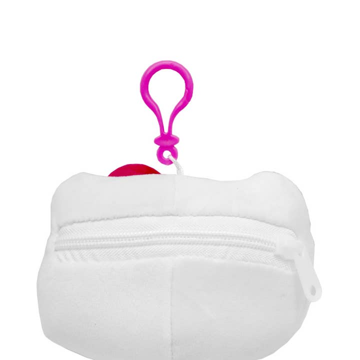 Hello Kitty Plush Head Bag With Hot Pink Ribbon