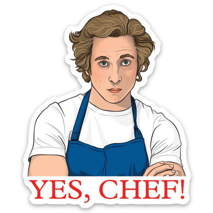 Die Cut Sticker: Yes, Chef!