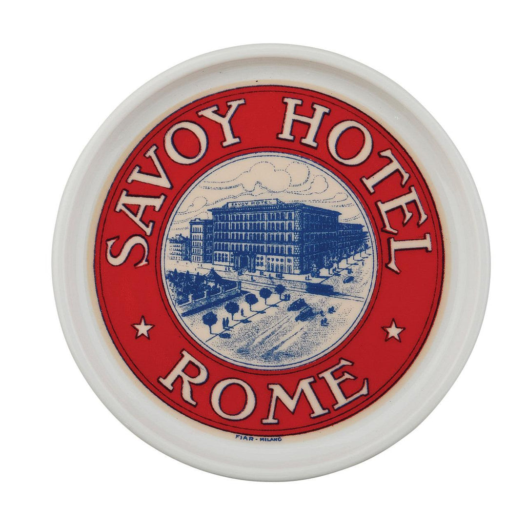 The Grand Tour Italy Savoy Hotel Coaster