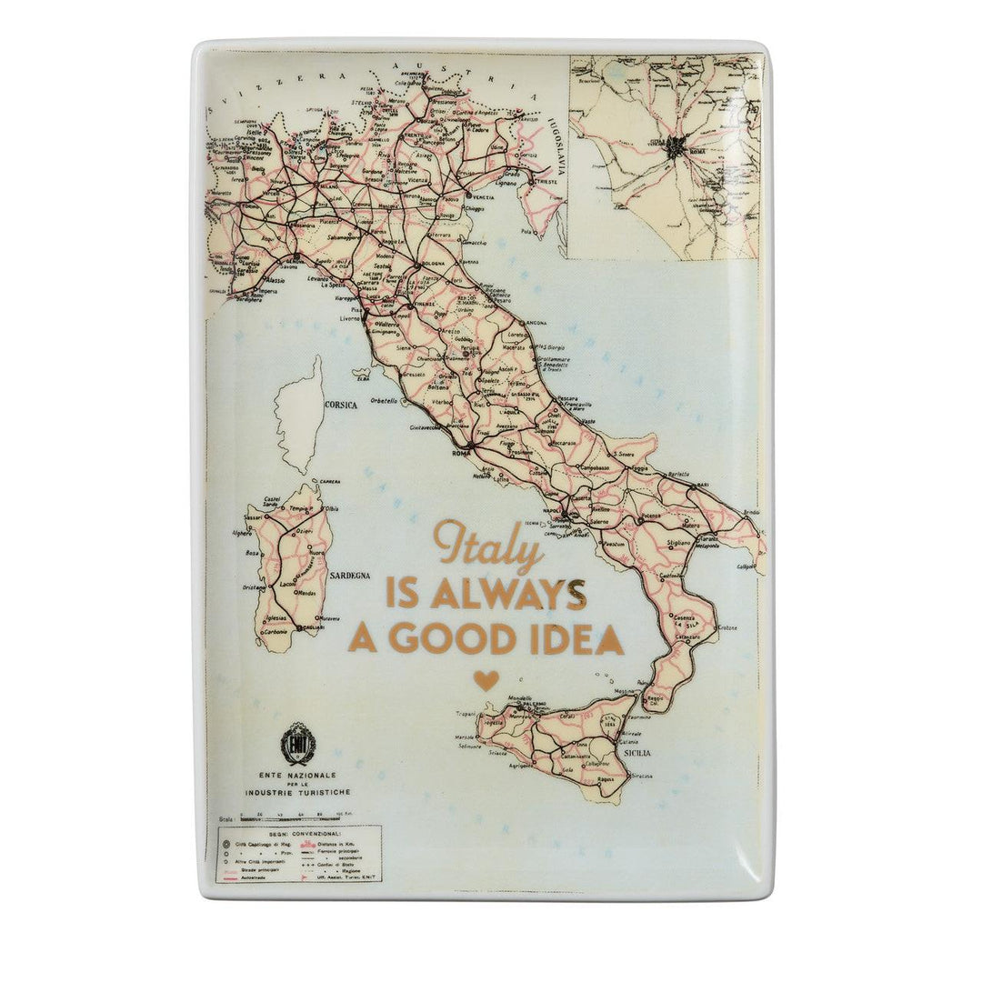 The Grand Tour Italy Map Tray