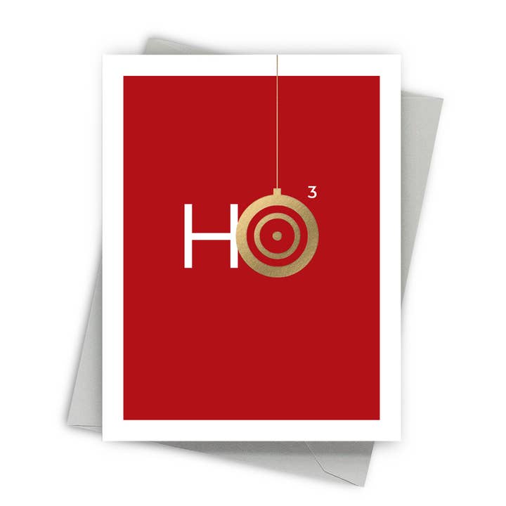 HO x3 Holiday Greeting Card