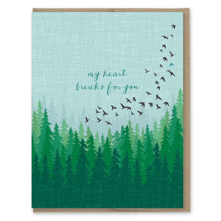 My Heart Breaks For You Greeting Card