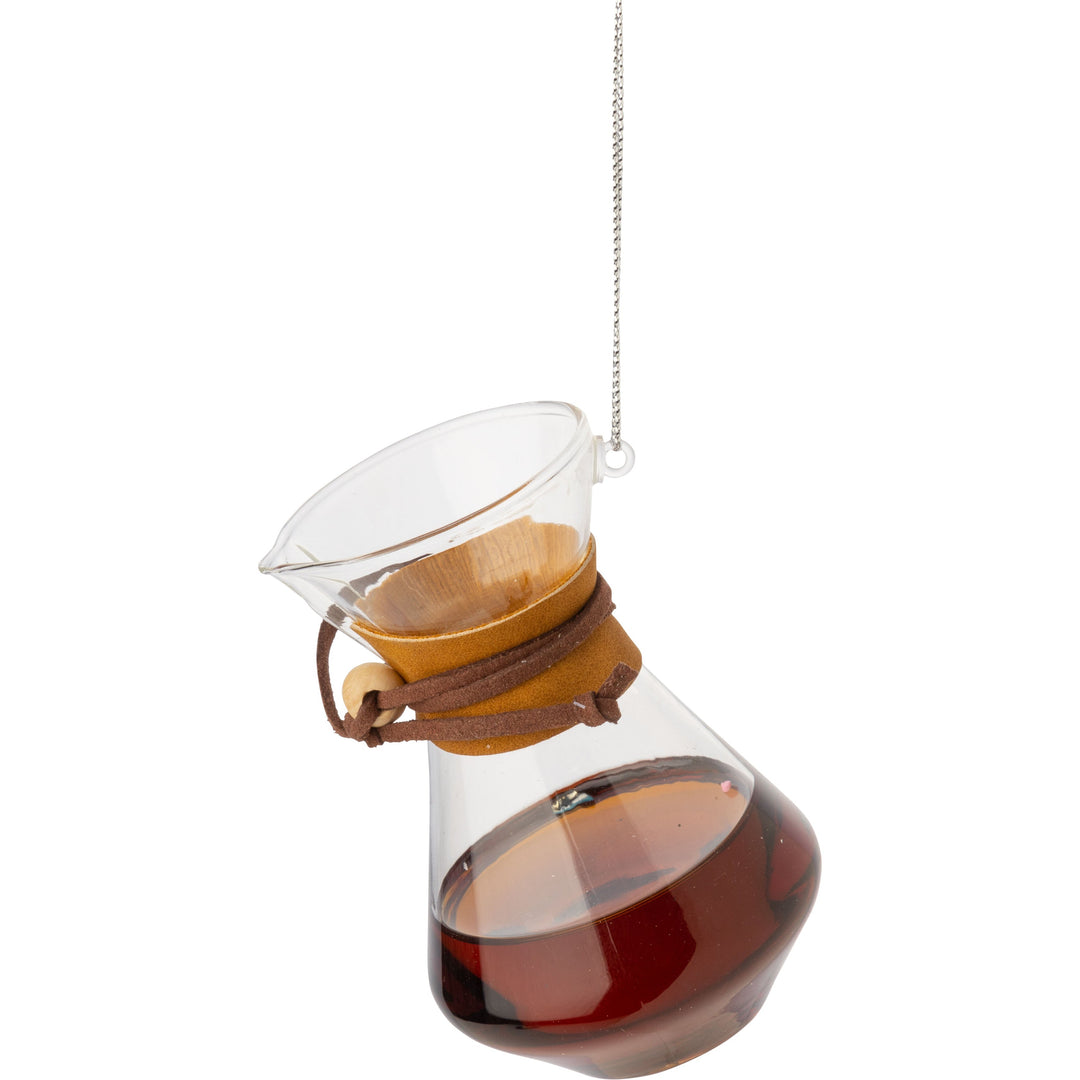 Coffee Pot Glass Ornament