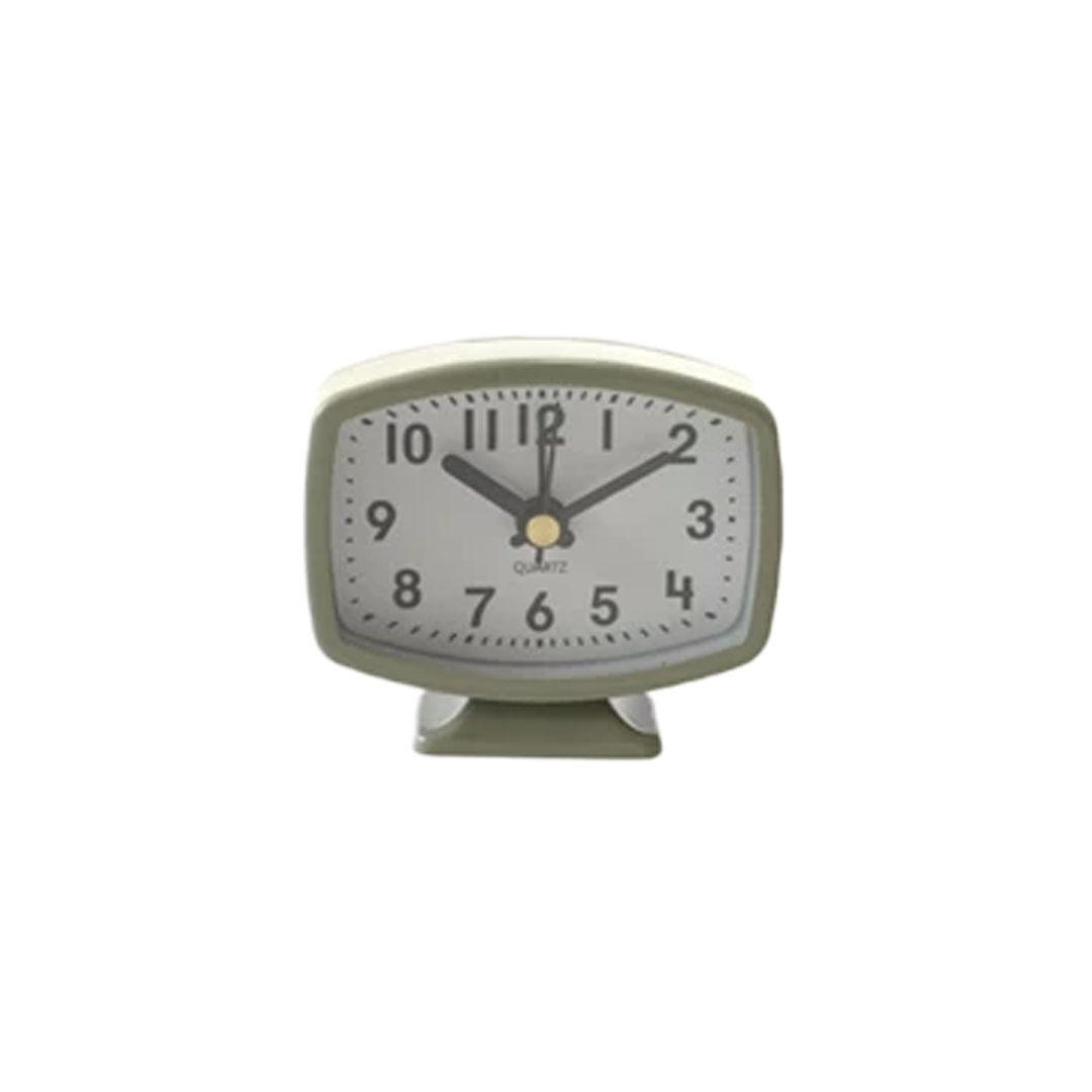 Metal Footed Alarm Clock - Gray